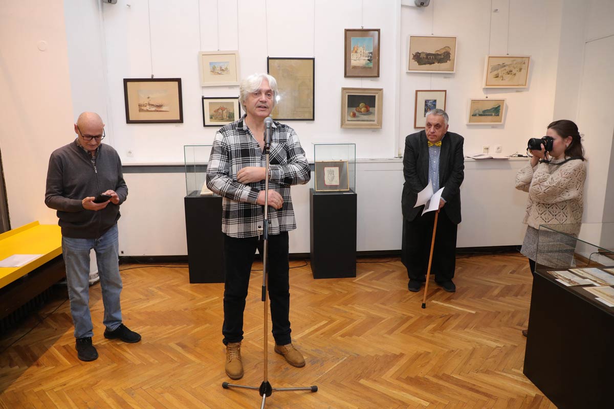 Obraćanje prof. dr Aleksandra Kadijevića na otvaranju izložbe „Arhitekta kao crtač i slikar“ u Galeriji nauke i tehnike SANU 26. 12. 2023.